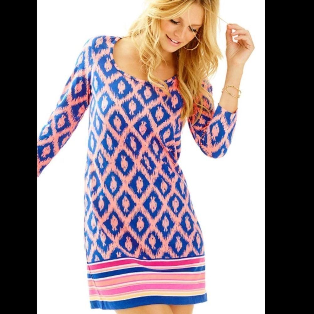 Lilly Pulitzer Beacon Little Fish Chase Dress in Bomber Blue